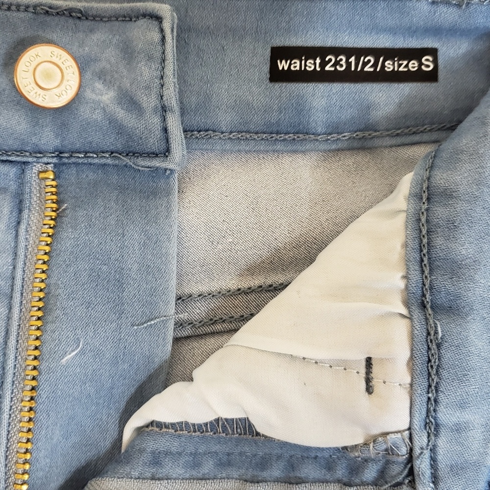 Light Denim Short Mid Rise S,M,L,XL - Picture 6 of 8